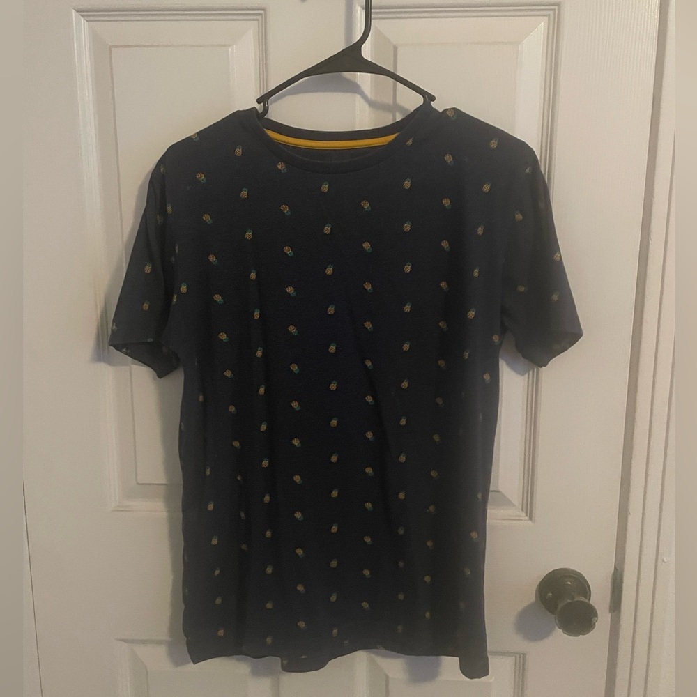 Denim and Flower Pineapple Shirt